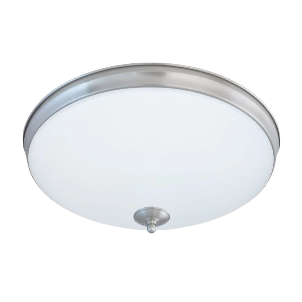 Exceptional Good Earth Lighting Legacy Brushed Nickel Mount LED Light 15 in. Safe