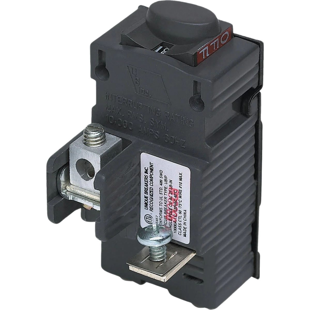 Premium Material Connecticut Electric 1-1 2 In. 15A Single-Pole Circuit Breaker for Pushmatic Detailed