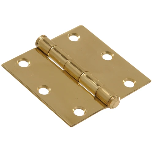 Exceptional Hillman Solid Brass Residential Door Hinge with Square Corner 3-1 2 in. High-Performance