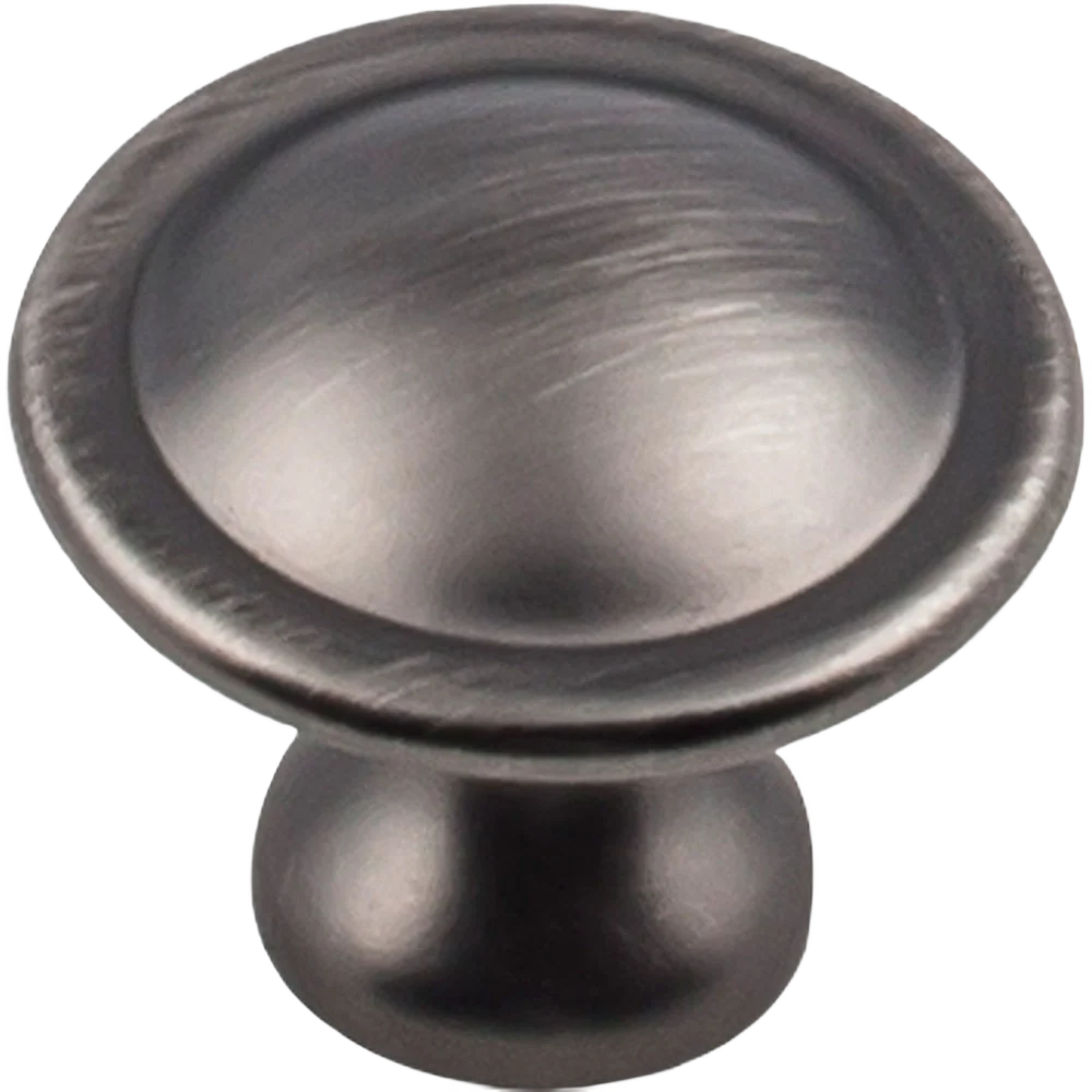 Versatile Hardware Resources 1-1 8 In. Watervale Knob Brushed Pewter Relaxed