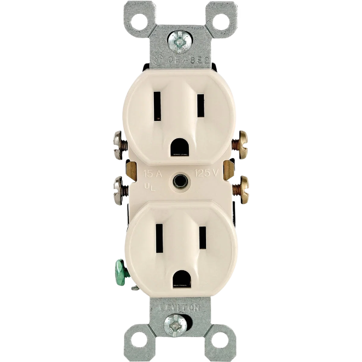 Specialty Leviton 15A Light Almond Shallow Grounded 5-15R Duplex Outlets 10-Pack Premium Material