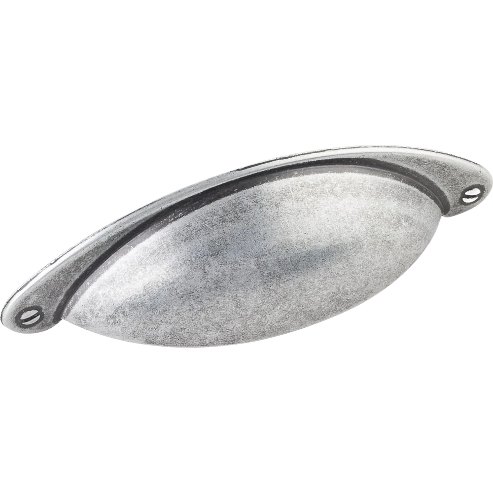 User-Friendly Hardware Resources Lyon 3 In. CC Shaker Cup Pull Distressed Antique Silver Quality
