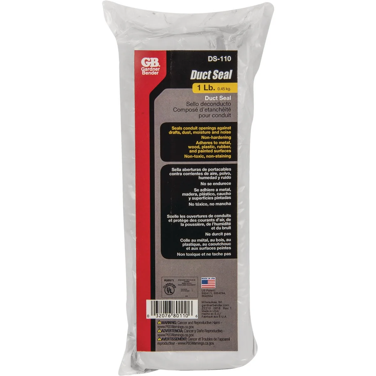 Pure Gardner Bender Electrical Duct Seal Reusable