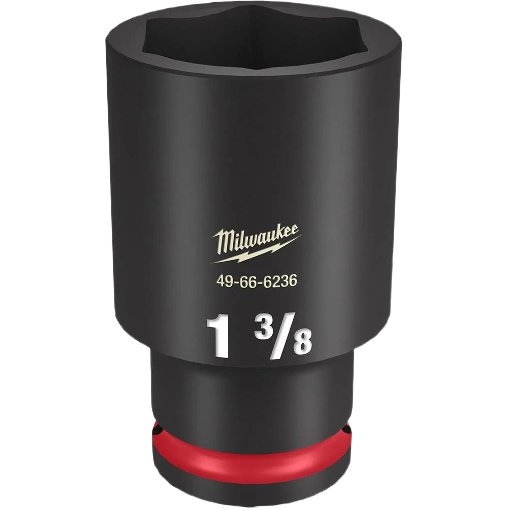 Prestigious Milwaukee SHOCKWAVE™ Impact Duty™ 1 2 Drive 1-3 8 Deep 6 Point Socket Lightweight
