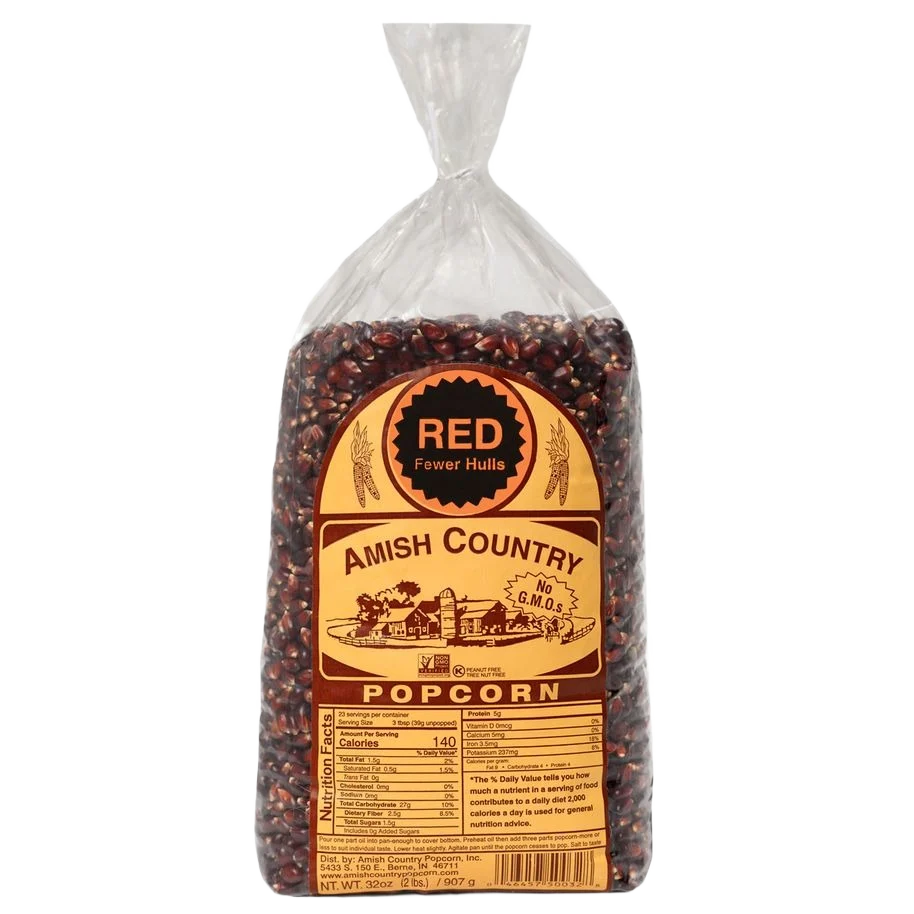 Genuine Amish Country Popcorn Red Popcorn 2 lb. Healthy