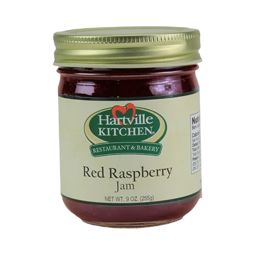 Reusable Hartville Kitchen Red Raspberry Jam 9 oz. Lightweight