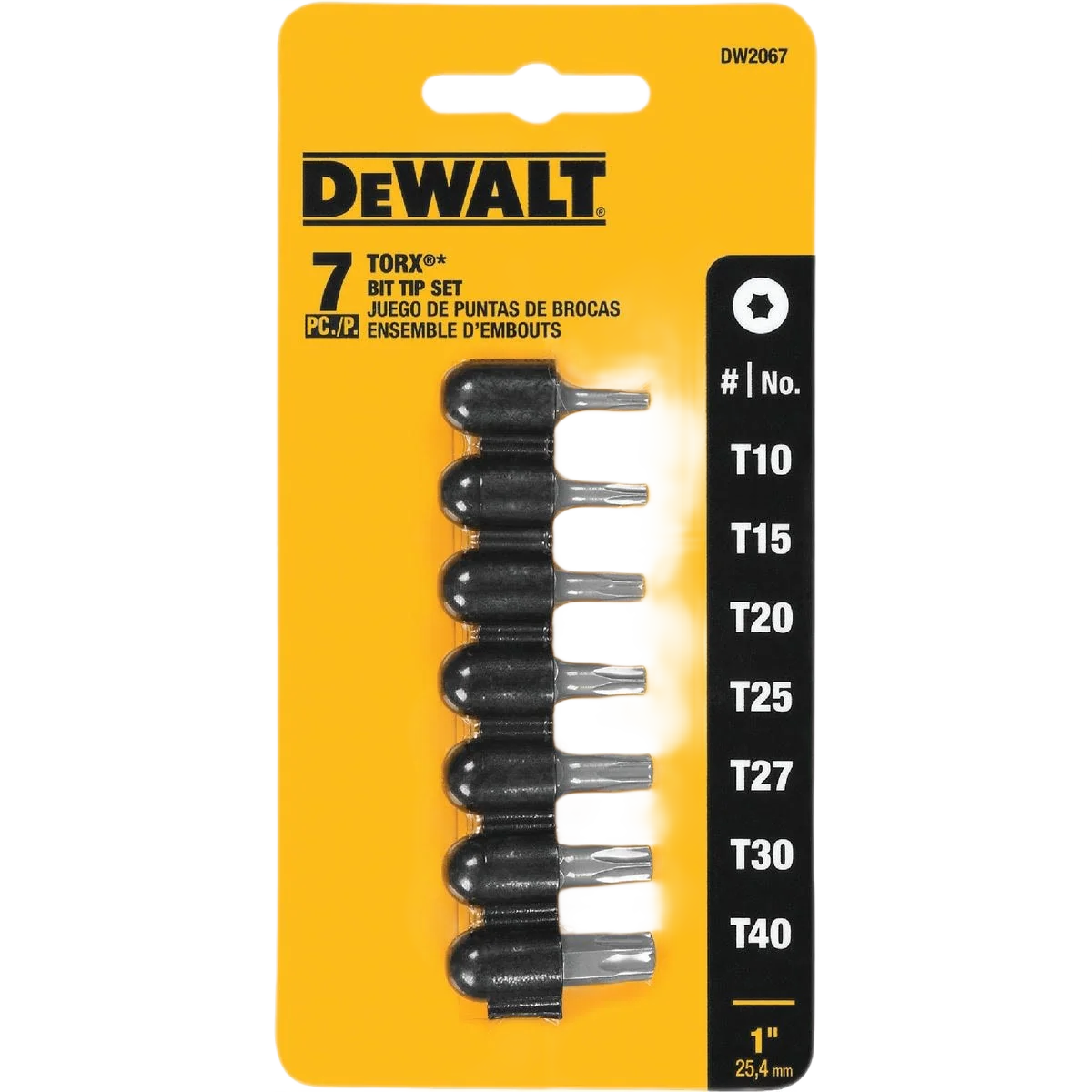 High-Quality DEWALT 7-Piece Torx Insert Screwdriver Bit Set Casual