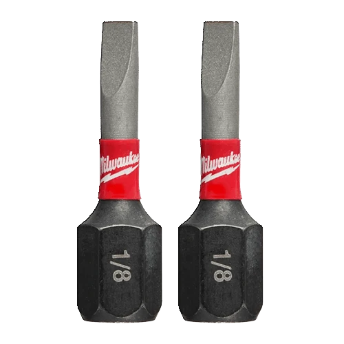 Authentic Milwaukee SHOCKWAVE™ 1 Impact Slotted Bits 2-Pack Comfortable