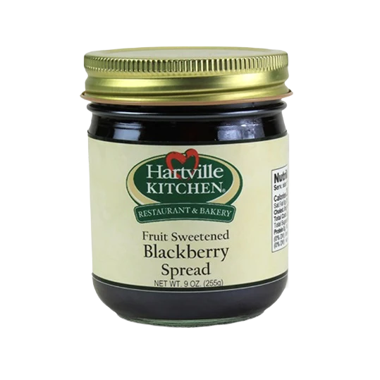 Modern Hartville Kitchen Fruit Sweetened Blackberry Spread 9 oz. World-Class