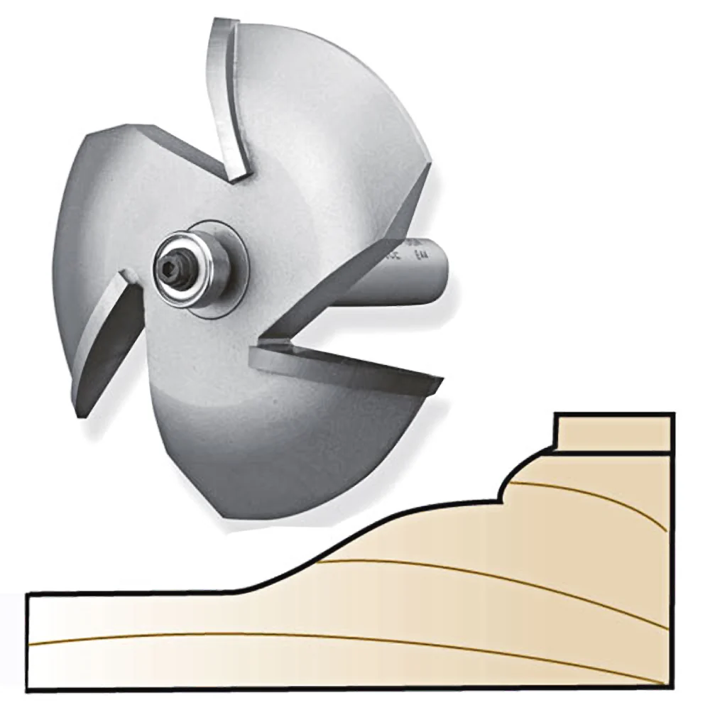 Detailed Whiteside 3-Wing Ogee Bead Raised Panel Bit 1 2 in. SH Relaxed