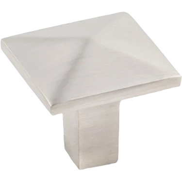 Classic Hardware Resources Kasa 1-1 8 In. Square Knob Satin Nickel 10-Pack Comfortable