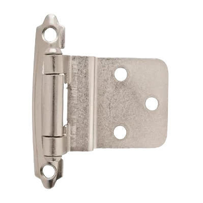 Crafted Amerock 3 8 Inset Self-Closing Face Mount Satin Nickel Cabinet Hinge Functional