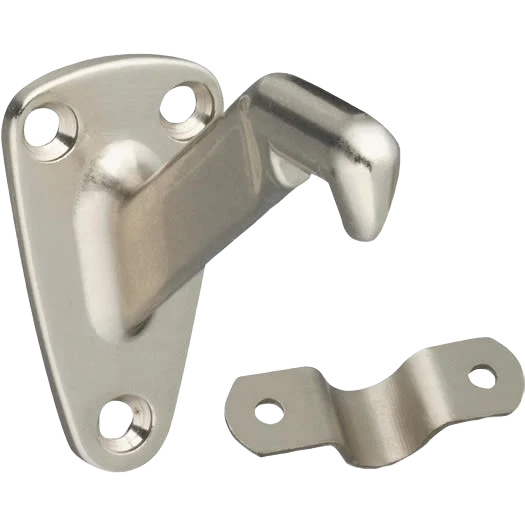 Fine Crafted National Hardware Gallery Series Satin Nickel Handrail Bracket Classic