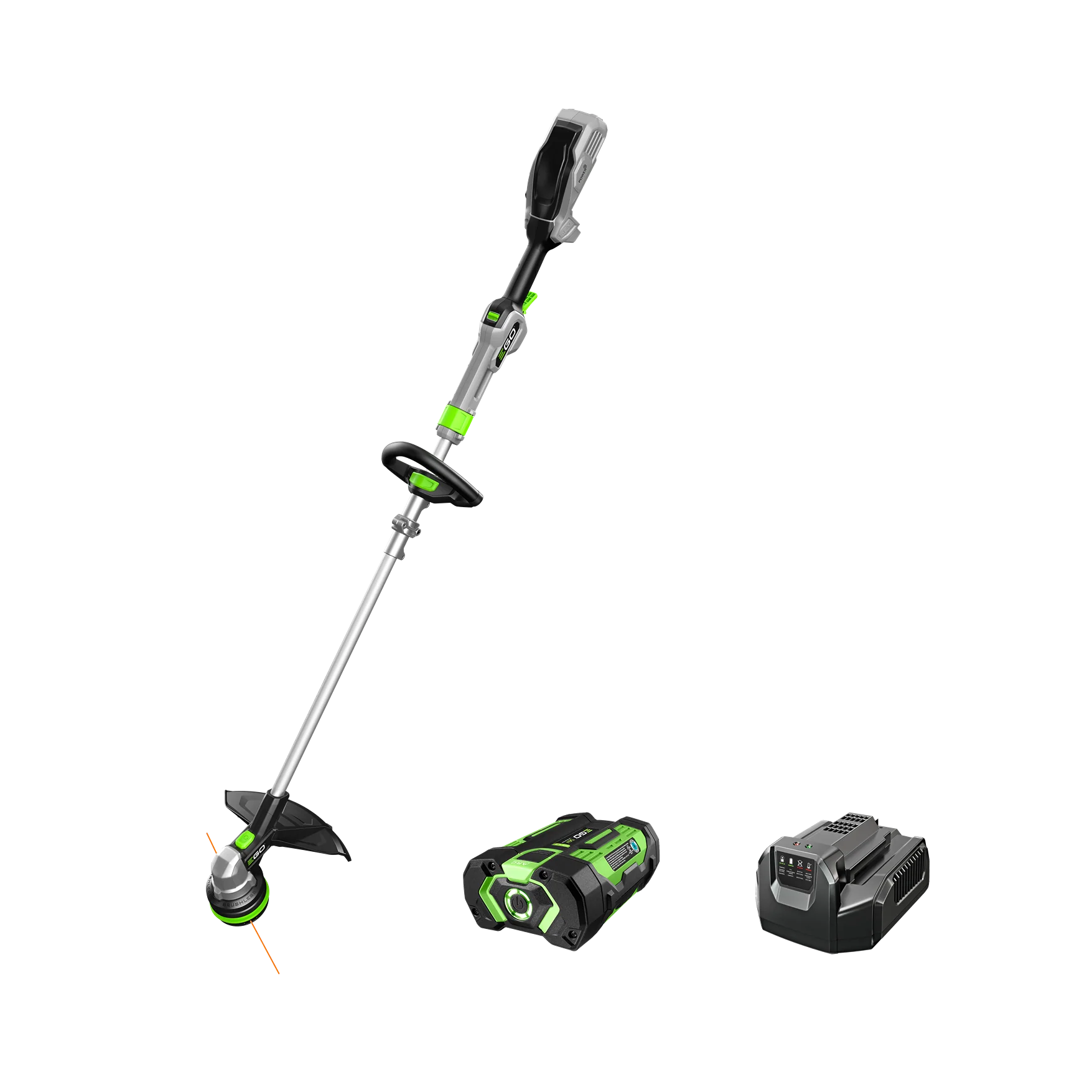 High-Grade EGO Power 15 Powerload™ String Trimmer with Battery Charger Green