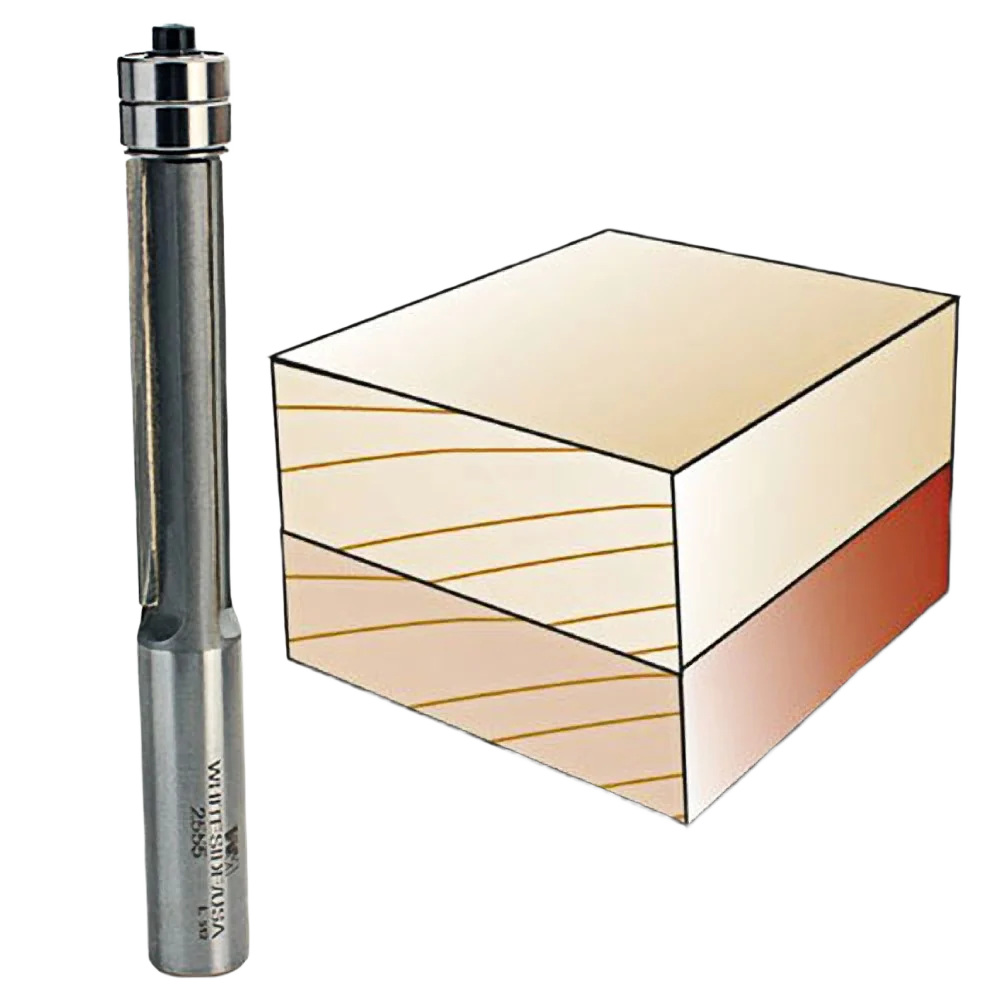 Optimized Whiteside Three Flute Double Bearing Flush Trim Bit 1 2 in. SH x 1 2 in. CD x 2 in. CL Responsible