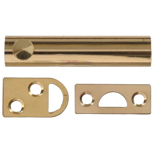 Original National Hardware Gallery Series 3 Polished Brass Door Surface Bolt Convenient