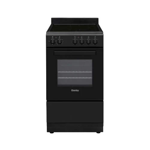 Lightweight Danby 20 Wide Electric Range in Black Smart