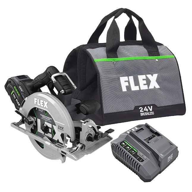 Natural FLEX 24V 7-1 4 Circular Saw Kit Selected