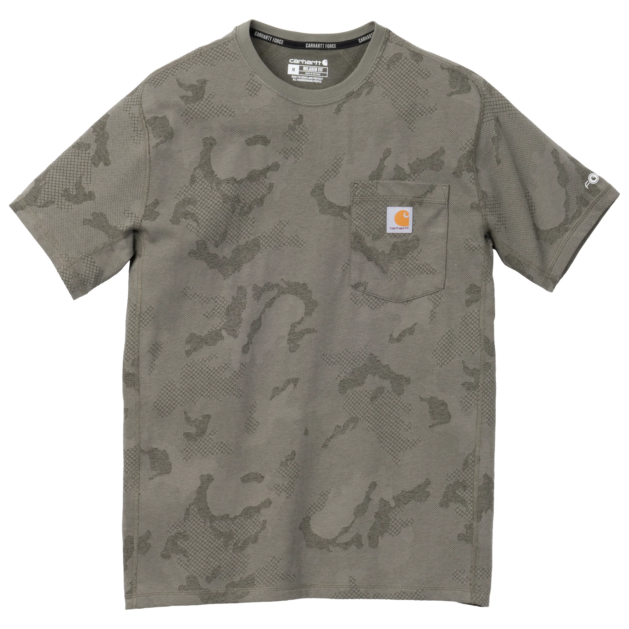 Contemporary Carhartt Men’s Force Delmont Relaxed Camo T-Shirt Casual