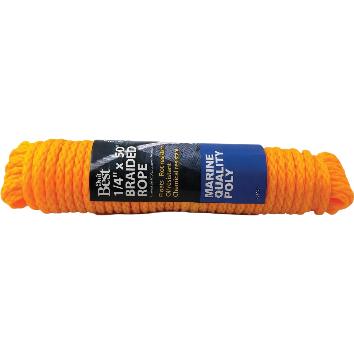 Trendy Do it Yellow Braided Polypropylene Packaged Rope 1 4 In. x 50 Ft. Artisan