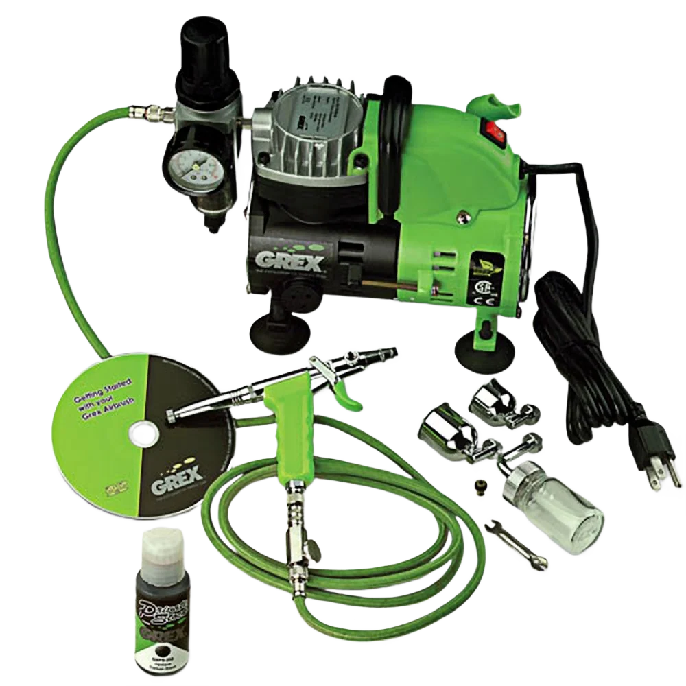 High-Performance Grex GCK01 Genesis.XT Complete Airbrush Compressor Combo Kit Unique