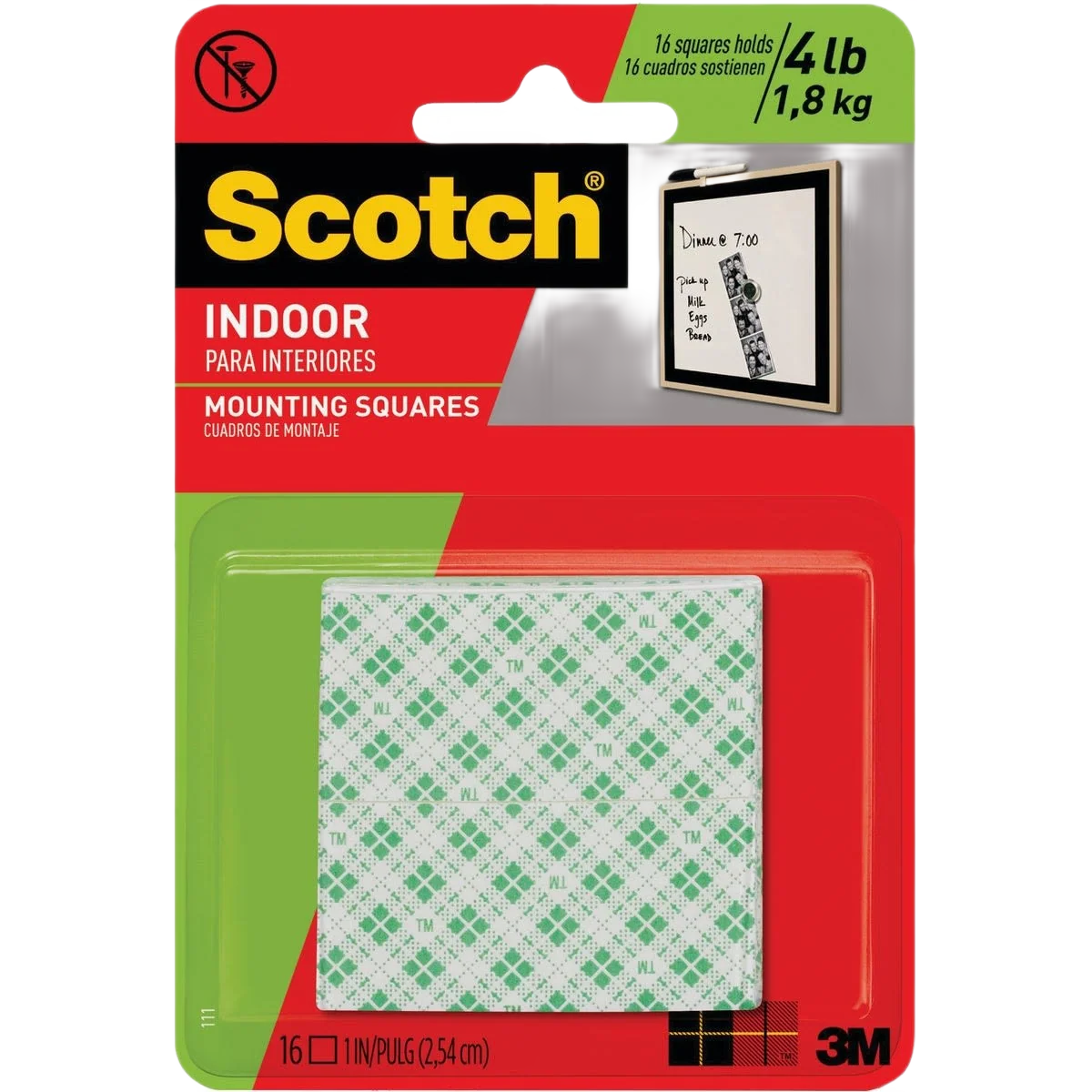 Natural Scotch Mounting Squares 16-Pack Selected