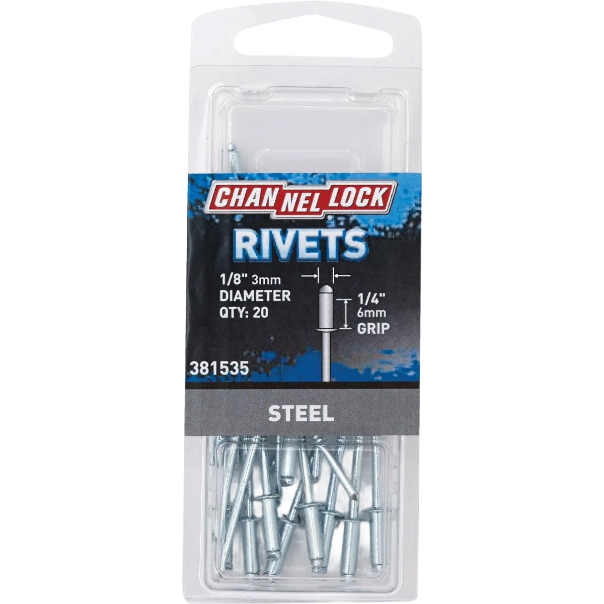 Responsible Channellock 1 8 In Diameter x 1 4 In Grip Steel Pop Rivets 50-Pack Environmentally Friendly