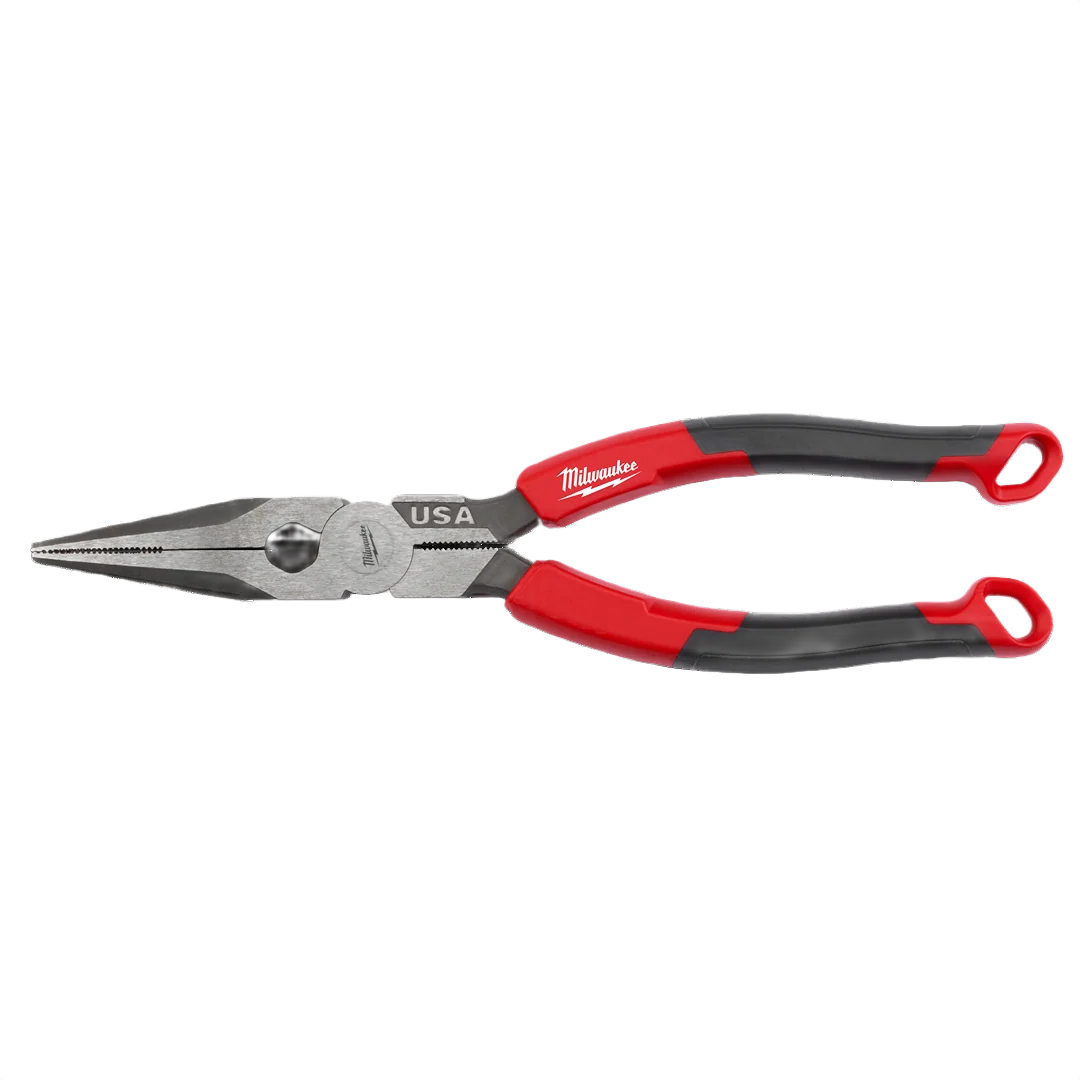 Smooth Milwaukee 8 Long Nose Comfort Grip Pliers Lightweight