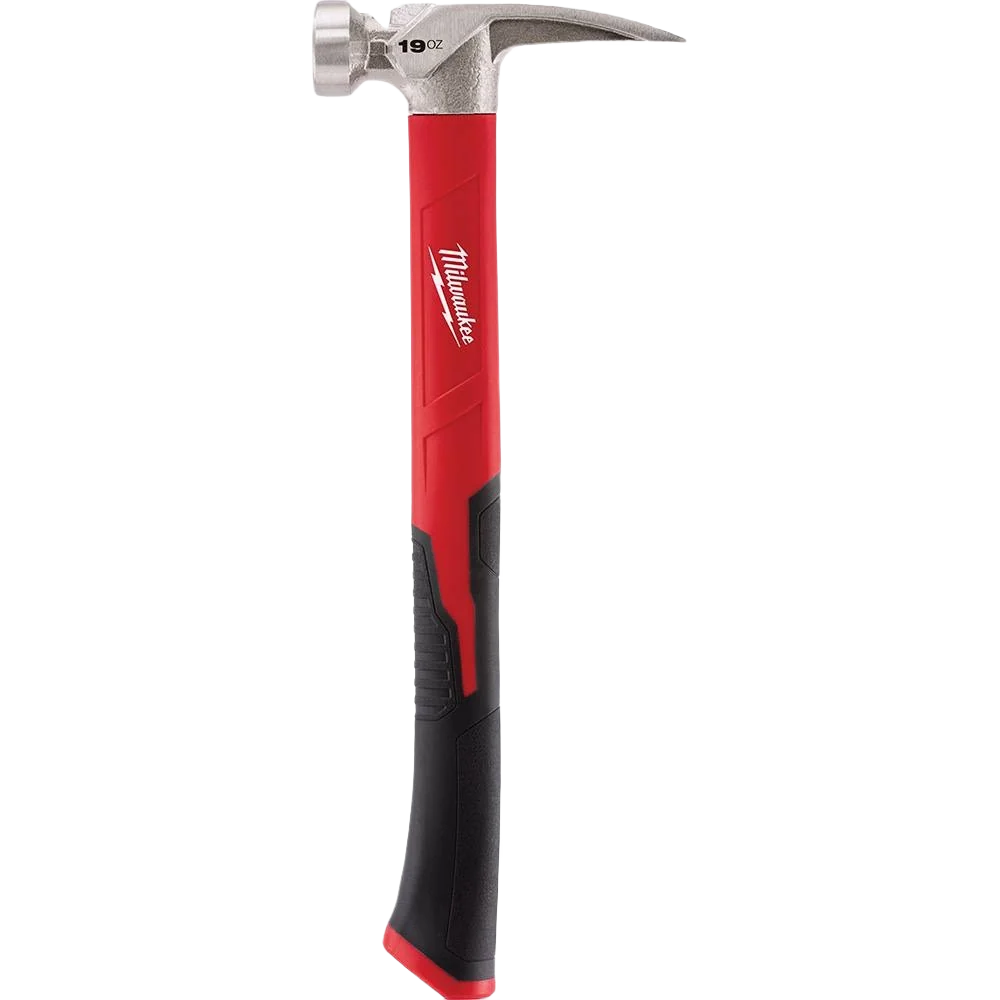 Quality Milwaukee 19-oz Smooth Face Poly-Fiberglass Handle Hammer Consistent