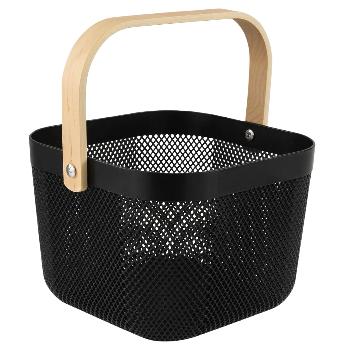 Refined Moda Plexus Mesh Storage Basket – Black Crafted