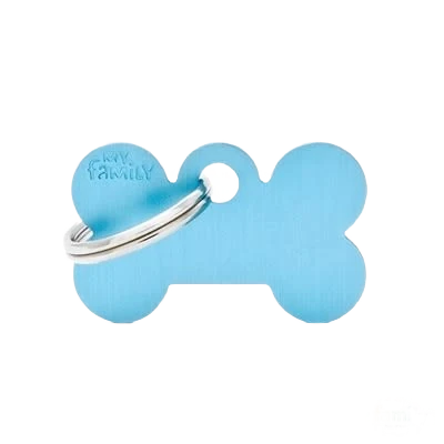 Versatile MyFamily Small Light Blue Bone ID Tag Exclusive