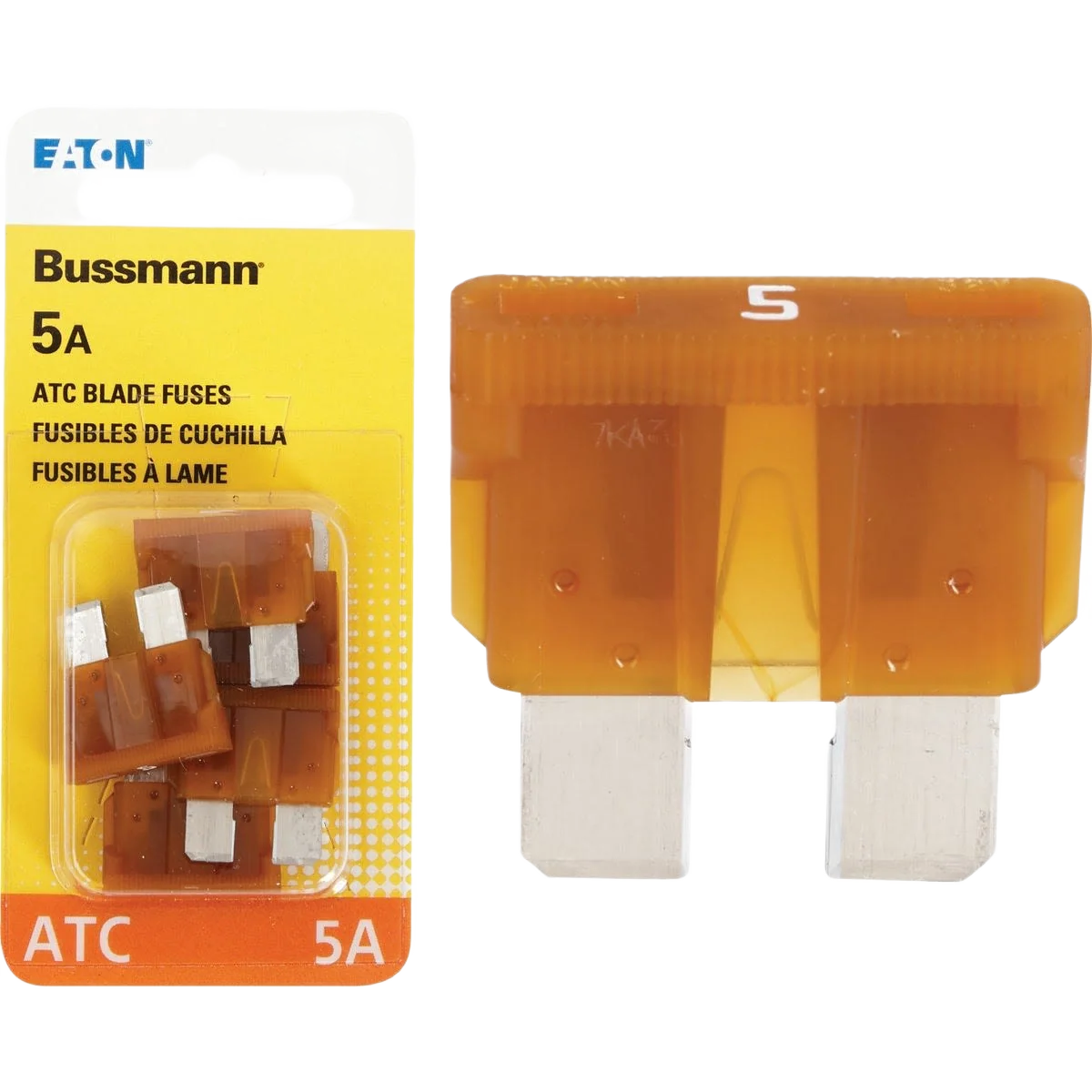 Green Bussmann Fuses 5A Blade-Type Automotive Fuse 4-Pack Smart