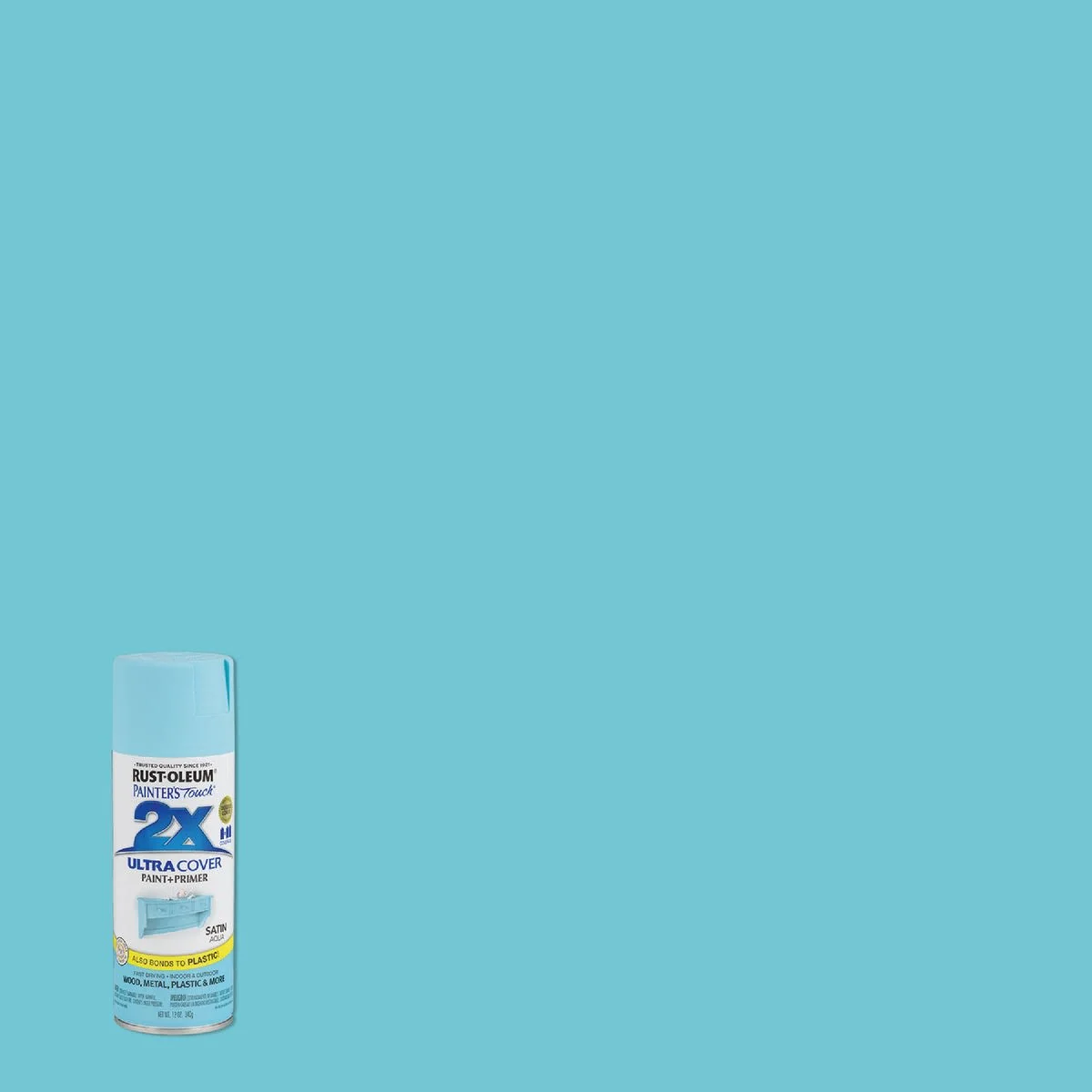 Trusted Rust-Oleum Painters’ Touch 2X Aqua Satin Spray Paint Primer 12 oz. Lightweight