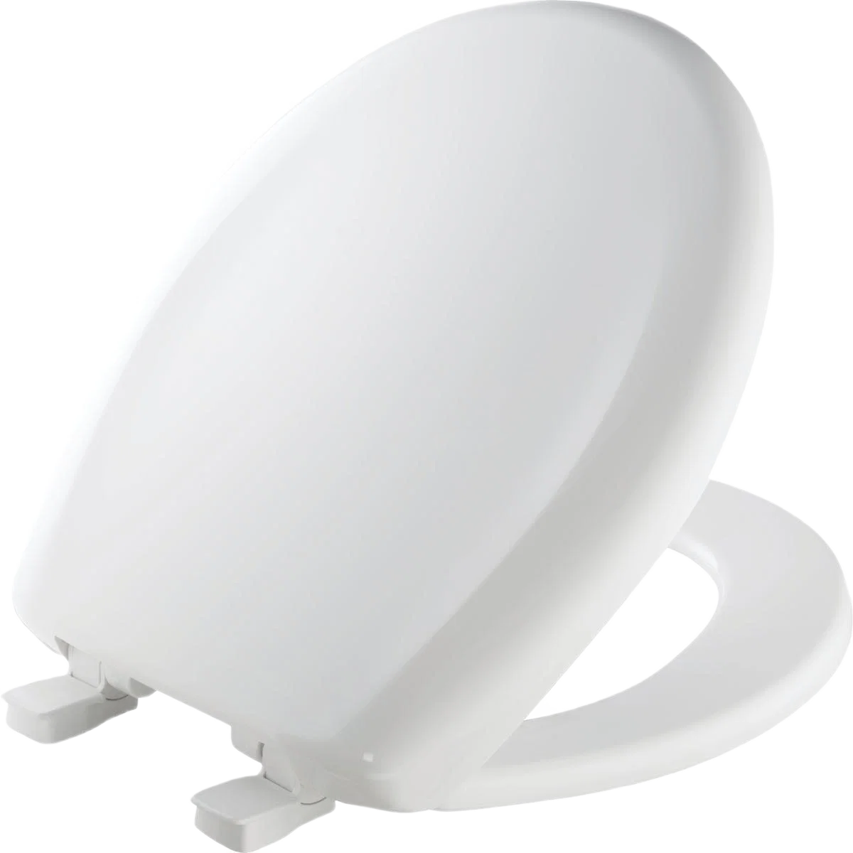 Easy-to-Use Mayfair Premium Sweptback Slow Close White Plastic Toilet Soft