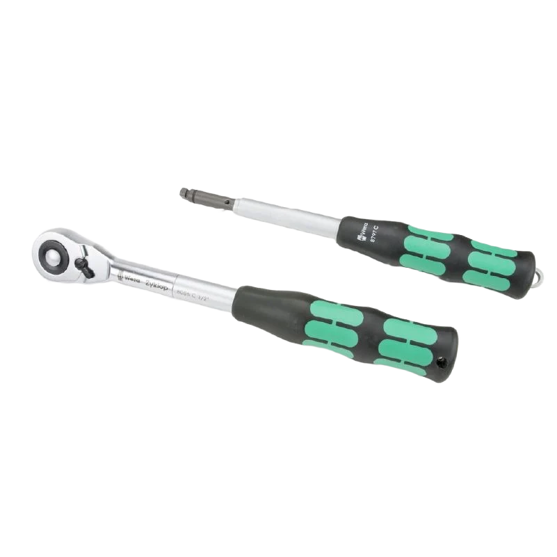Recyclable Wera Zyklop Hybrid 1 2 in. Drive Ratchet with Extension Set Authentic