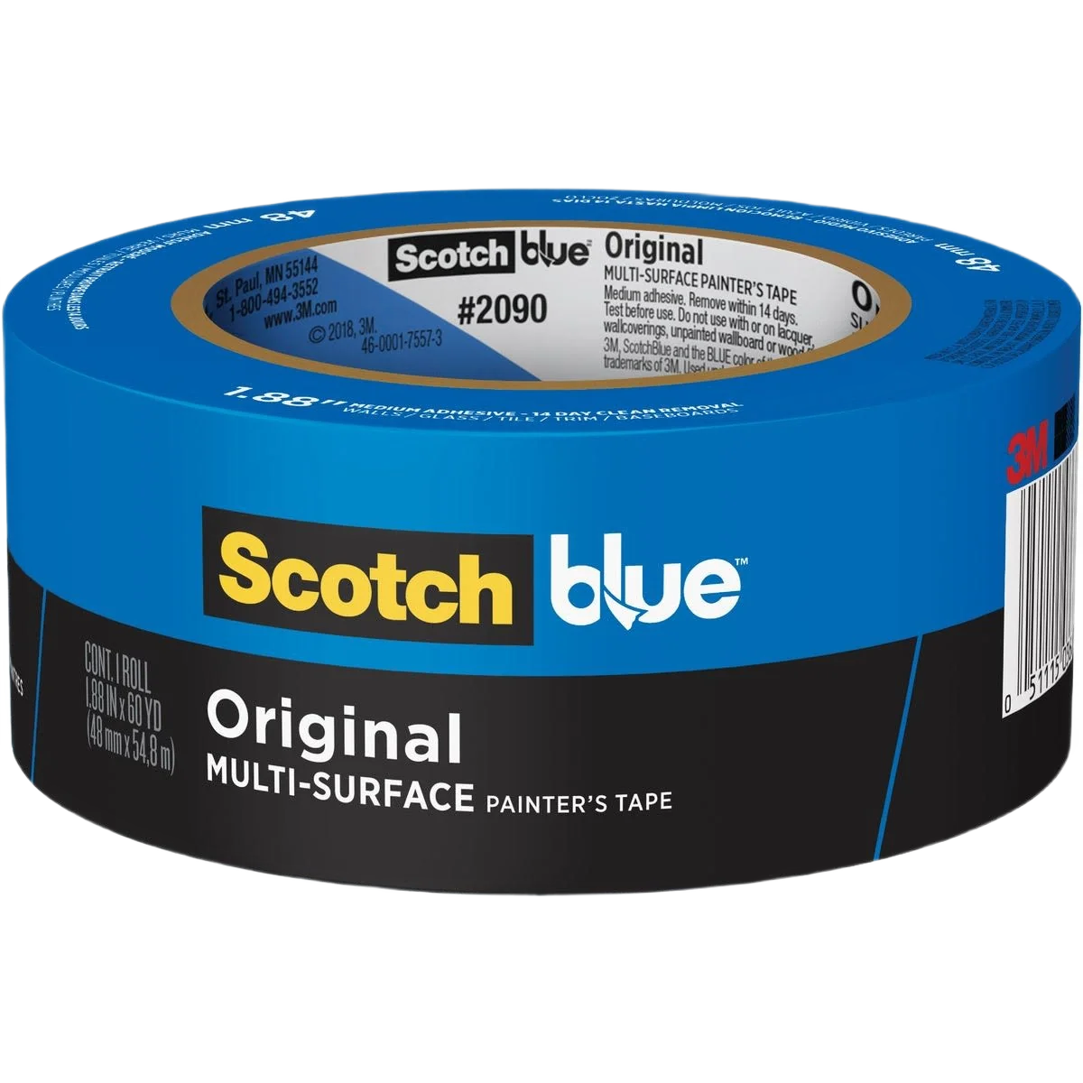 Long-Lasting 3M Scotch Blue Painter’s Tape 1.88 in. x 60 yd. Convenient