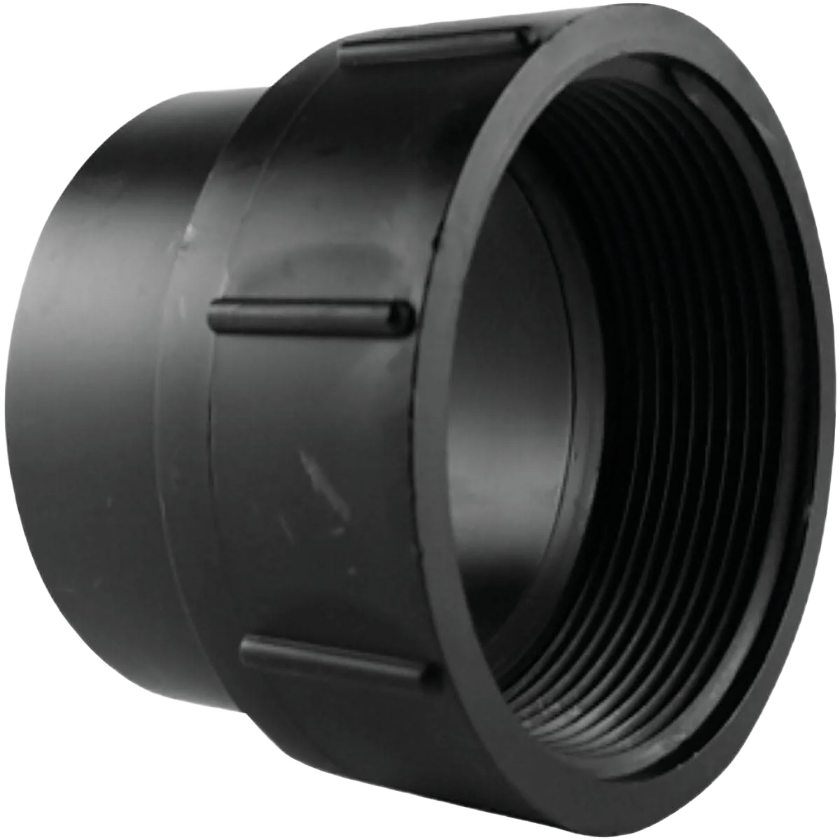Optimized Charlotte Pipe 2 In. Spigot x FIP Fitting ABS Cleanout Functional