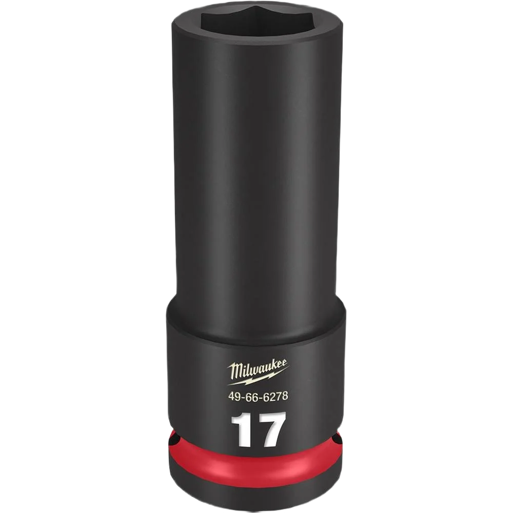 Minimalist Milwaukee SHOCKWAVE™ Impact Duty™ 1 2 Drive 17-mm Deep 6 Point Socket Practical
