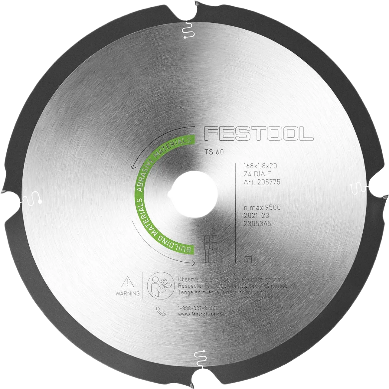 Exclusive Festool 205775 Abrasive Materials Diamond Saw Blade DIA 168×1 8×20 F4 Durable