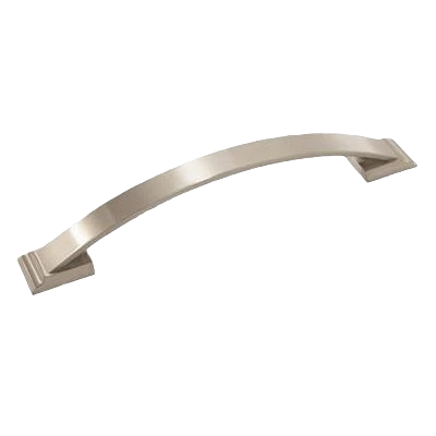Solid Amerock Candler 6-5 16 Center-to-Center Satin Nickel Cabinet Pull Natural