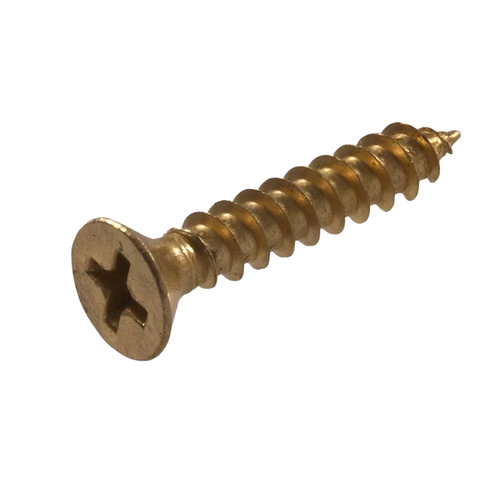 Fine Crafted Hillman Hinge Screws 9 x 1 in. Satin Brass Dependable