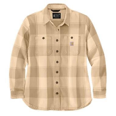 High-Quality Carhartt Women’s 2XL Oat Milk Rugged Flex reg Loose Fit Duck Overshirt Specialty