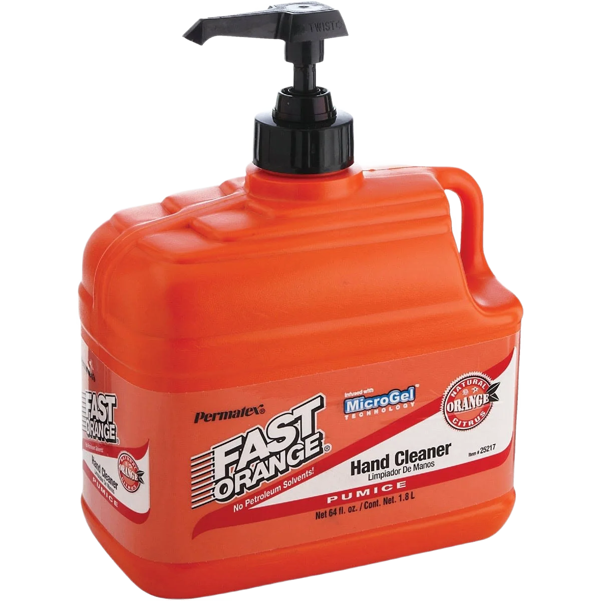 Premium Permatex Fast Orange Pumice Citrus Hand Cleaner 1 2 Gal. Safe