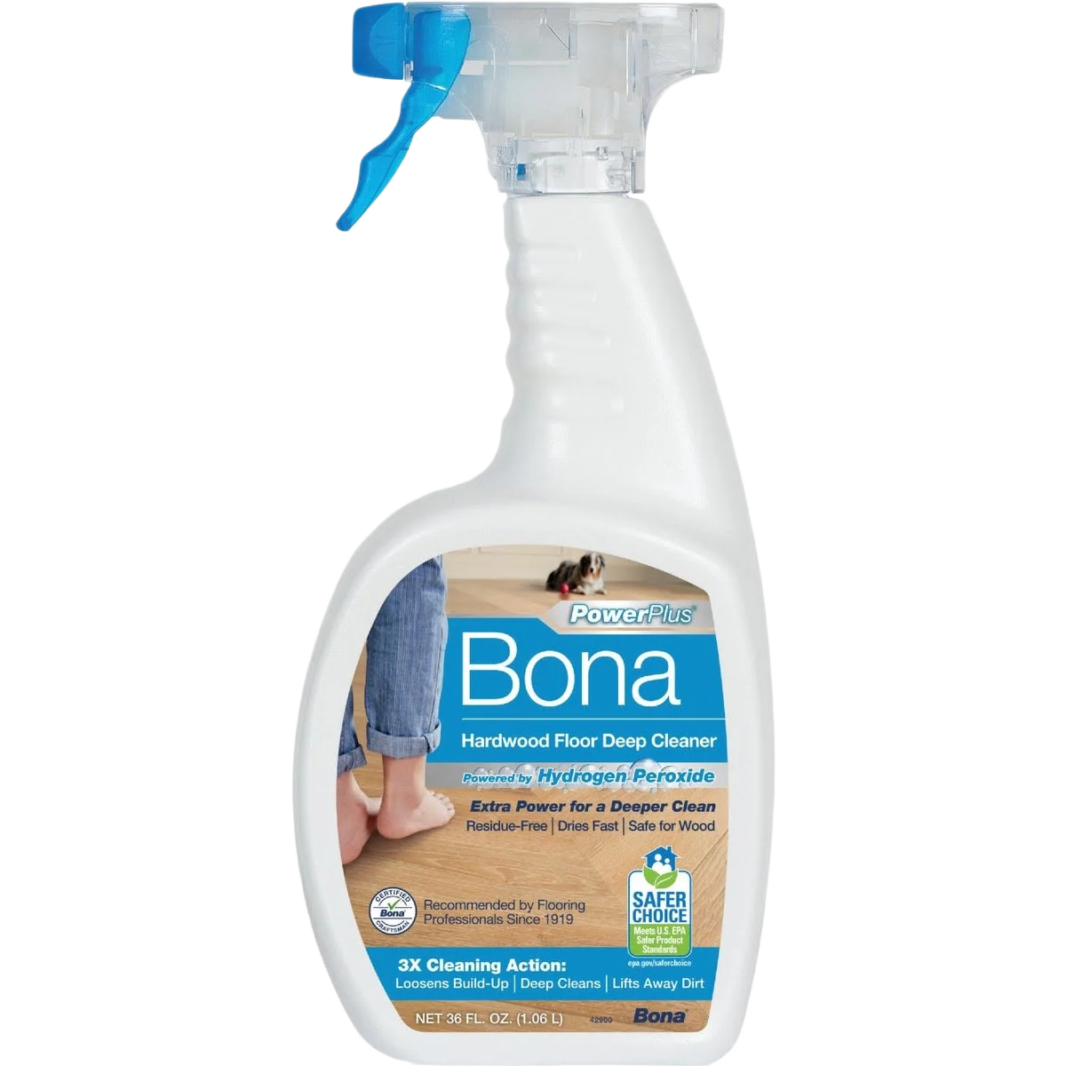 Natural Bona PowerPlus Hardwood Floor Cleaner 36 oz. Innovative