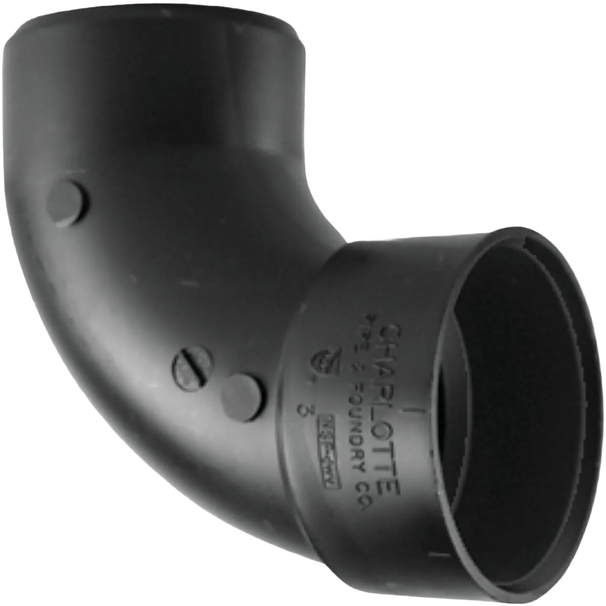 Quality Charlotte Pipe 4 In. Hub x Spigot 90 Deg. Sanitary Street ABS Elbow Traditional