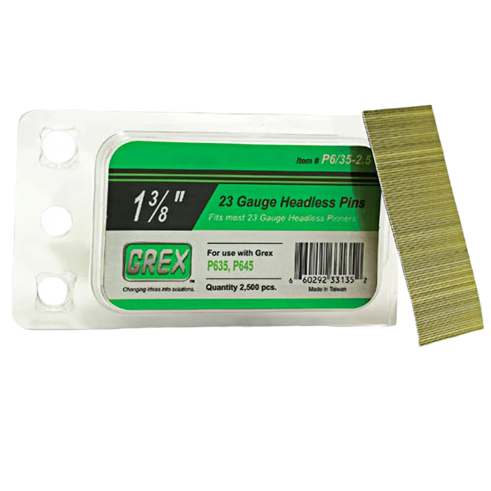Breathable Grex 23-Gauge Headless Pins – 2 in. – 10M Next-Generation