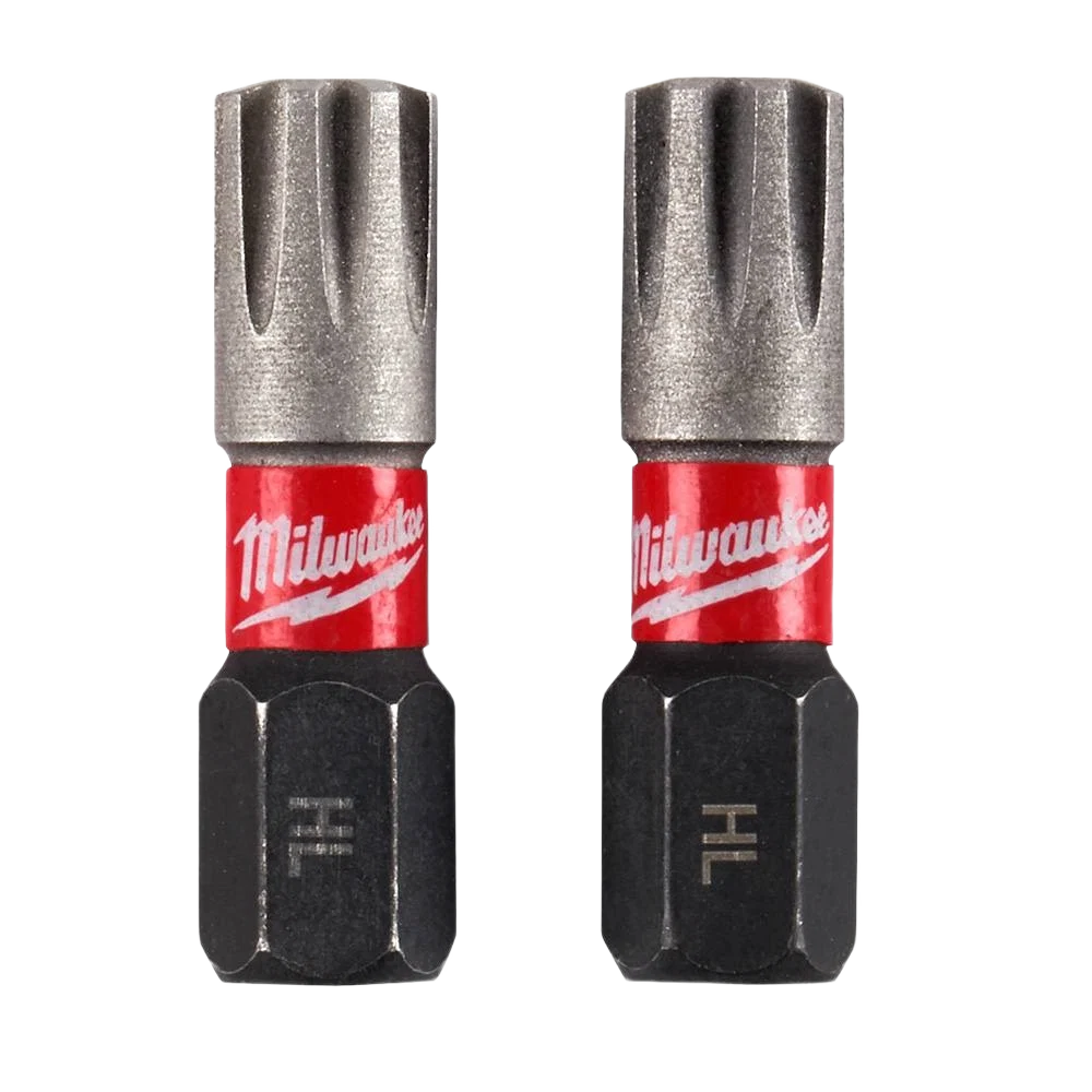 Versatile Milwaukee SHOCKWAVE™ HEADLOK™ Wood Screw Insert Bits 2-Pack Crafted