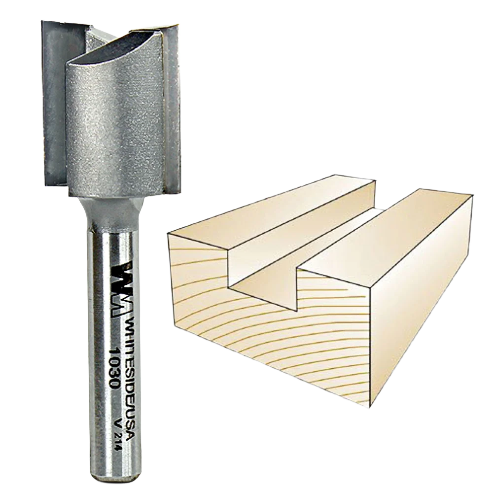 Verified Whiteside Straight Bit 1 4 in. SH x 3 4 in. CD x 3 4 in. CL Lightweight