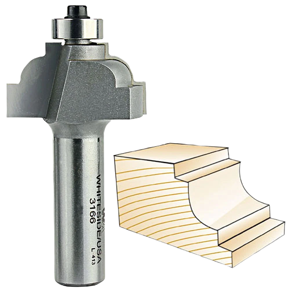 Powerful Whiteside Classical Cove Bit 1 2 in. SH x 1 4 in. R