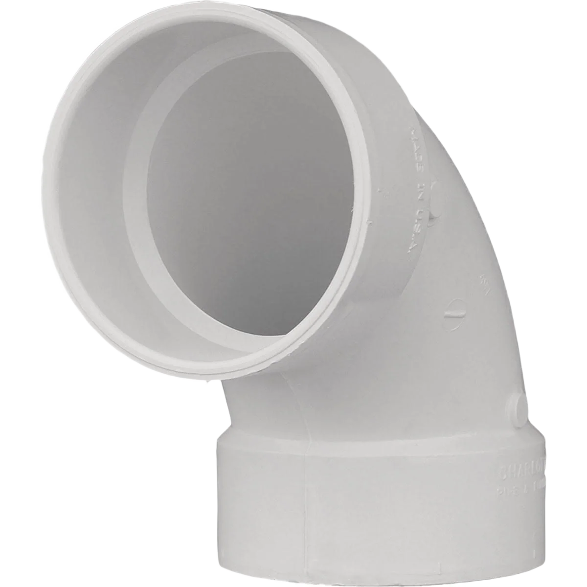 Clean Charlotte Pipe Genova 90 deg. Schedule 40 Sanitary Elbow Recyclable